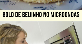 BOLO DE BEIJINHO NO MICROONDAS