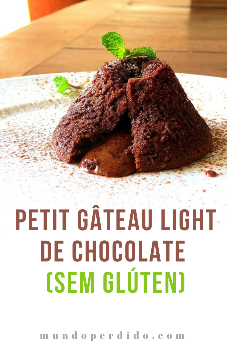 You are currently viewing Petit gâteau light de chocolate (sem glúten)