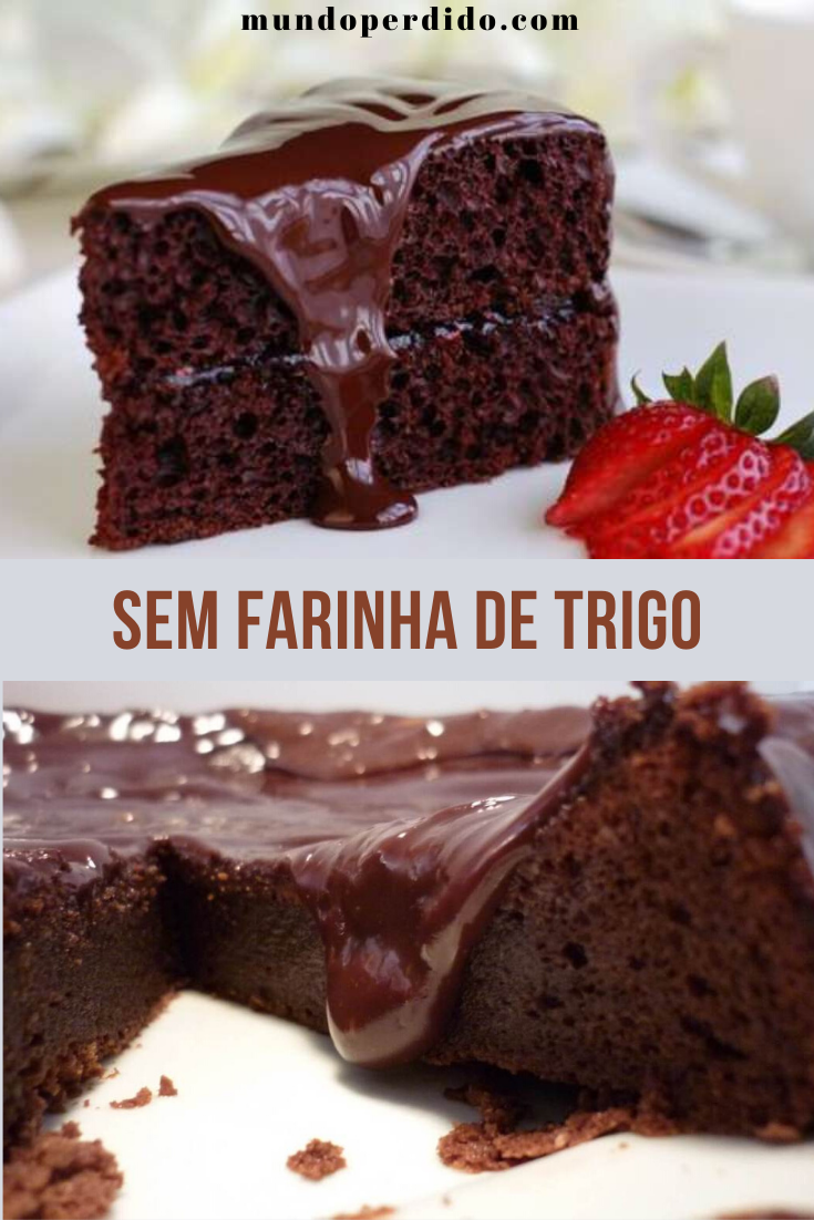 Read more about the article Receita de bolo de chocolate sem farinha de trigo